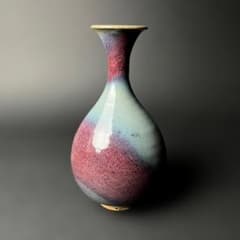 唐物 鈞窯 天青釉紫斑玉壺春 中国美術 古玩 SH84 - メルカリ