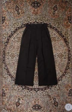 ウール REICH PLEATED TROUSERS (TOBACCO) 44 - メルカリ