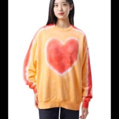 Acne Studios ハート型タイダイ スウェット アクネ Acne Studios アクネ ストゥディオズ美品タイダイハートスウェット