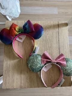 上海 Disney Parks カチューシャ 2点セット スパンコールのサムネイル