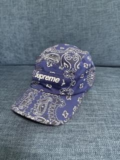 Supreme バンダナ柄キャップ ネイビーのサムネイル
