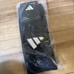 新品 adidas サッカー ソックス 25-27cm 黒 （3本線なし）1足のサムネイル