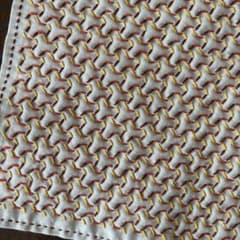 刺し子ふきん　変わり毘沙門亀甲　アイボリーのサムネイル