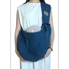 애완 동물 슬링 애완 동물 캐리 가방 블루 포옹 끈 고양이 소형 개 외출