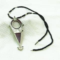 ★アフリカ文化人類学者所蔵品★トゥアレグ族シルバーネックレス★富のお守り ☆アフリカ文化人類学者所蔵品☆トゥアレグ族シルバーネックレス☆富の