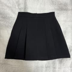 黒のプリーツミニスカートMのサムネイル