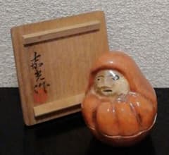 森野嘉光作 楽焼 倣大木 起立小法師 香合 共箱 茶道具 - メルカリ