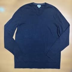OLD NAVY薄手 Vネックニット ネイビー Lのサムネイル