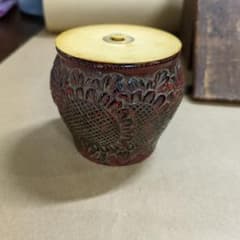 82B3茶道具 茶入 棗 水次 鎌倉彫 漆芸 陶芸 鎌倉彫り彫漆 棗 茶道具 工芸品 古道具 - メルカリ