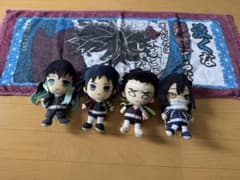 Demon Slayer: Kimetsu no Yaiba Plush Toy Set (4 figures) with Face Towel