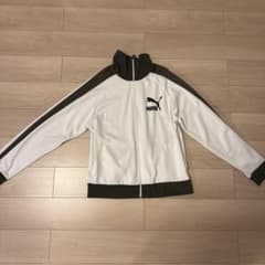 PUMA フルジップジャケット ホワイト/オリーブのサムネイル