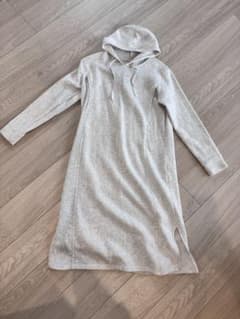 マタニティ パーカーワンピース グレー M-L 西松屋のサムネイル
