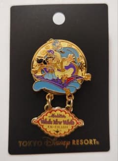 く*く様 東京ディズニーリゾート アラジンのホールニューワールド ピンバッジのサムネイル