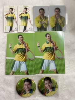 テニミュ全国立海 金色小春 ブロマイド レンチキュラーカード 缶バッジ セットのサムネイル