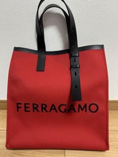 FERRAGAMO トートバッグ レッド ブラックのサムネイル