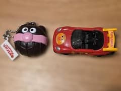アンパンマン ミニカー ばいきんまん キーホルダー 2点セット おもちゃのサムネイル