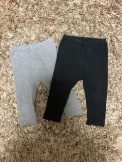 専用！！！  ユニクロ リブ レギンス パンツ 80のサムネイル