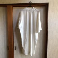 新品  L ユニクロ  Tシャツワンピース 白のサムネイル