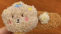 熊キャラクターヘアクリップ　ブラウンのサムネイル