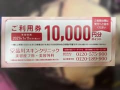 品川スキンクリニック ご利用券 10,000円分のサムネイル