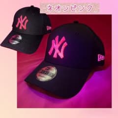 ネオンピンクキャップ 推し活 NEWERA ストーン 誕生日プレゼント ビジュー ネオンピンクキャップ 推し活 NEWERA ストーン 誕生日プレゼント
