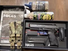 東京マルイ ガスブローバック HK45 ＋ BB弾 ＋ 予備マガジン2本セットのサムネイル