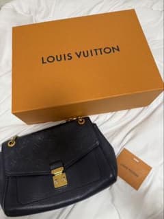 LOUIS VUITTON ブラックレザー ショルダーバッグ　限定値下げのサムネイル
