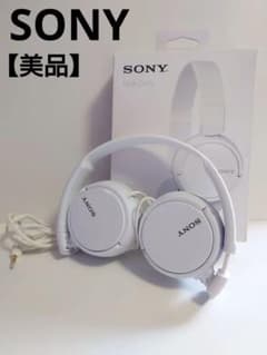 【美品】SONY MDR-ZX110 WHITE　ソニー　ヘッドホンのサムネイル