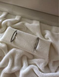 ムギワラ様用 ジュエリーツツミ k10 ピアス ダイヤ0.03 - メルカリ