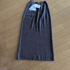 UNIQLO 3Dカシミヤリブスカート ブラウン XS/Sのサムネイル