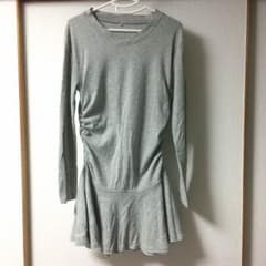 グレー 長袖ワンピースのサムネイル