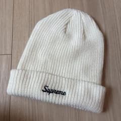 Supreme ニット帽 ビーニー ホワイト - メルカリ