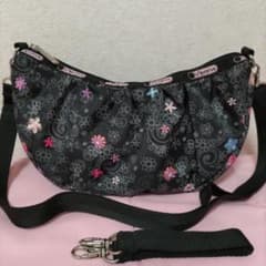 未使用 レスポートサック ルプティブーケ ショルダー 2way 花柄 刺繍 