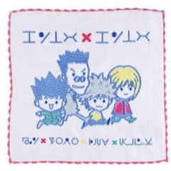 【新品未開封】冨樫義博展 限定 HUNTER×HUNTER 刺繍ミニタオル 冨樫義博展 HUNTER×HUNTERハンターハンター 刺繍ミニタオル ハンカチ