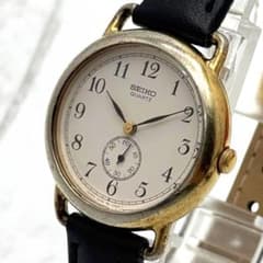 SEIKO 新品電池 腕時計 メンズ 1428-007 スモセコ 希少 ゴールド 