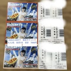 ナガシマスパーランド ジャンボ海水プール 入場券 3枚セットのサムネイル