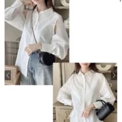 袖2Wayレイヤード風ヘムシャツ[fo1716]のサムネイル