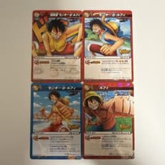 ミラクルバトルカードダス モンキー・D・ルフィ Vジャンプ プロモ4枚