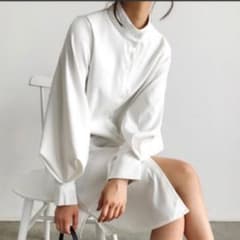 aimoha ロングシャツワンピース Lのサムネイル