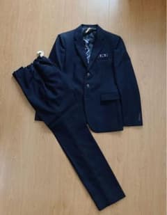 美品！男子 受験・卒業式 ・入学式スーツ 160cm ネクタイ付きのサムネイル