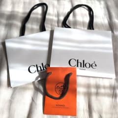 【美品】Chloé HERMES ショッパー ギフトバッグ 紙袋