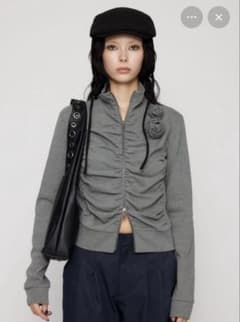 LAGUA GEM / front zip gather トップス - メルカリ