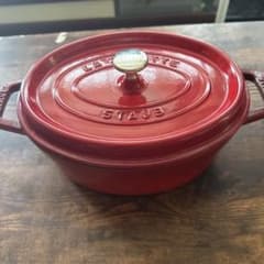 STAUB La Cocotte オーバル27レッド チェリー両手鍋 - メルカリ