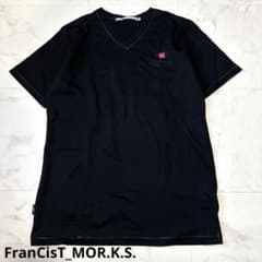 フランシストモークス Tシャツ 2 M ロゴ バックプリント Vネック 日本