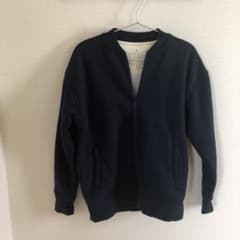 無印　パーカー紺色　美品SからMのサムネイル