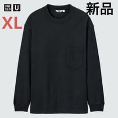 UNIQLO U クルーネックT(長袖)ブラック XL 廃盤品 新品タグつき - メルカリ