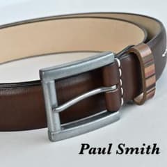 Paul Smith 裏地マルチストライプ Pコート レザー サイズXL Paul Smith メンズ レザーベルト ブラウン マルチストライプ - メルカリ