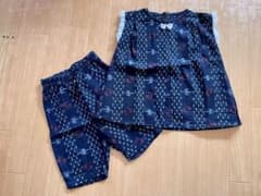 かすりセットアップ　ハンドメイド　100のサムネイル