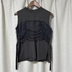 &g'aime チュールレイヤード ノースリーブ トップスのサムネイル