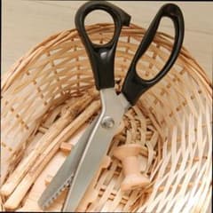 ステンレス製 ピンキングはさみ クラフトはさみ ピンキングばさみのサムネイル
